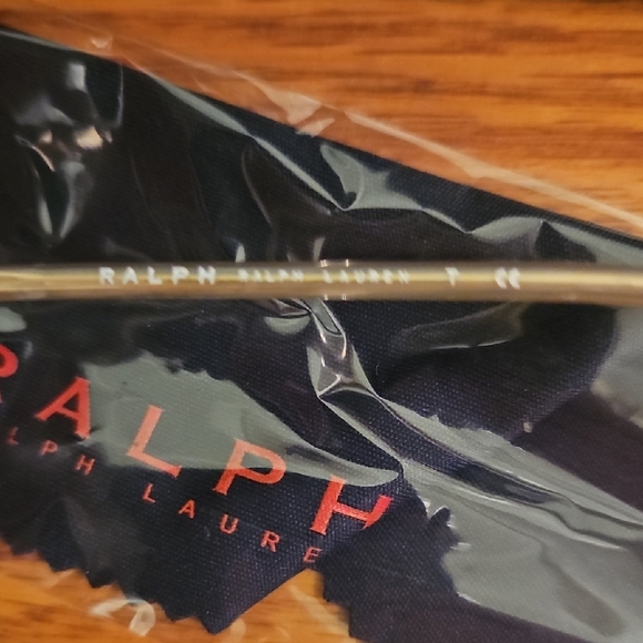 Ralph Lauren Beige Eyeglasses with Black Case - Picture 3 of 5